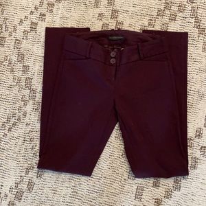 The Limited exact stretch pants burgundy/purple 4